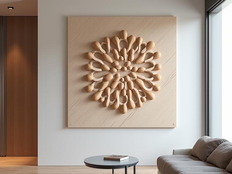 Decorazione murale con pattern matematico